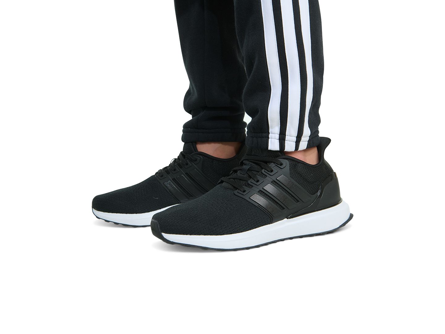 Брюки adidas Essential 3-Stripe Fleece Cuffed Jogger Pants для мальчиков, цвет: Чёрный — фото 5