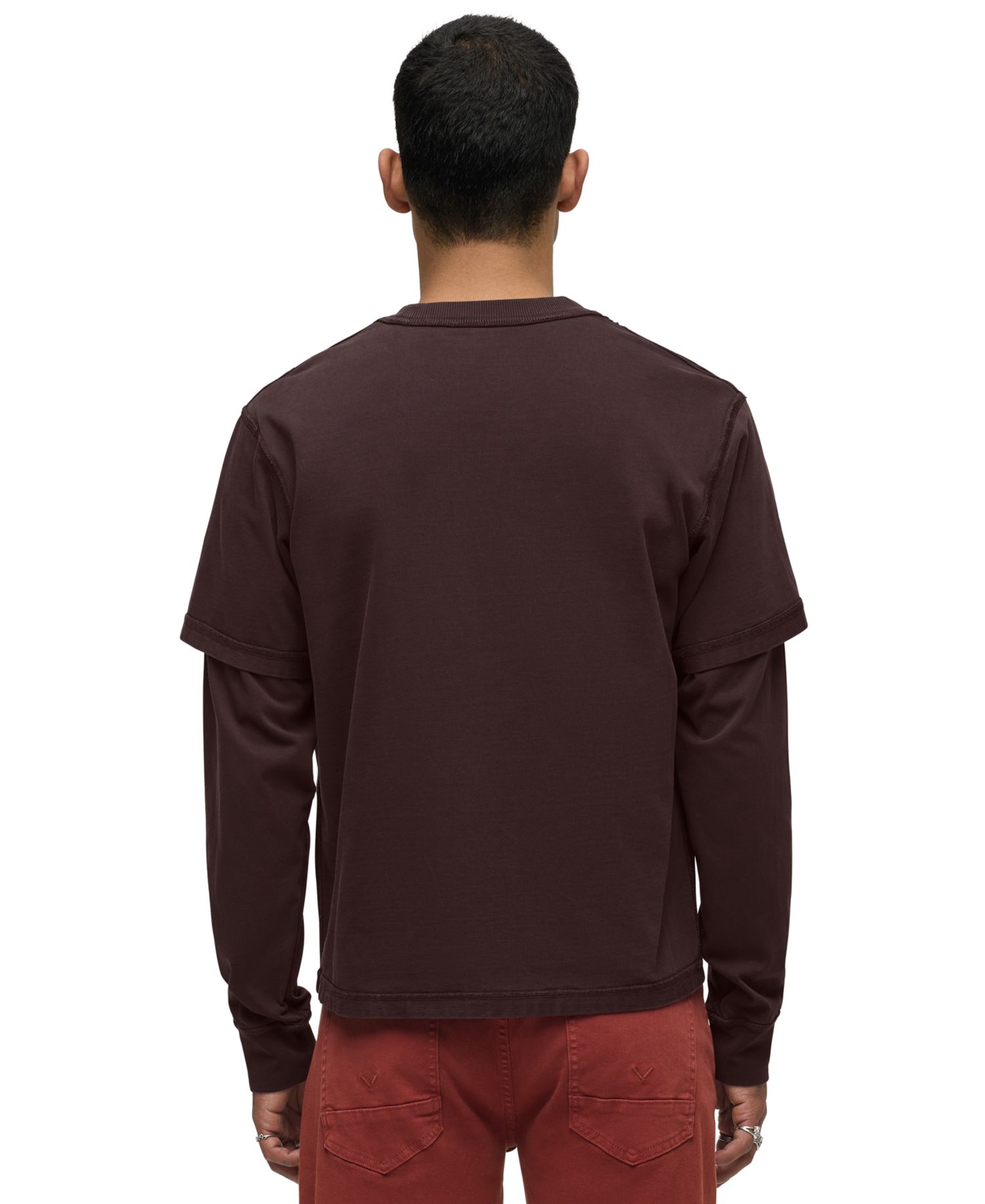 Men's Hybrid Long-Sleeve Relaxed-Fit T-Shirt