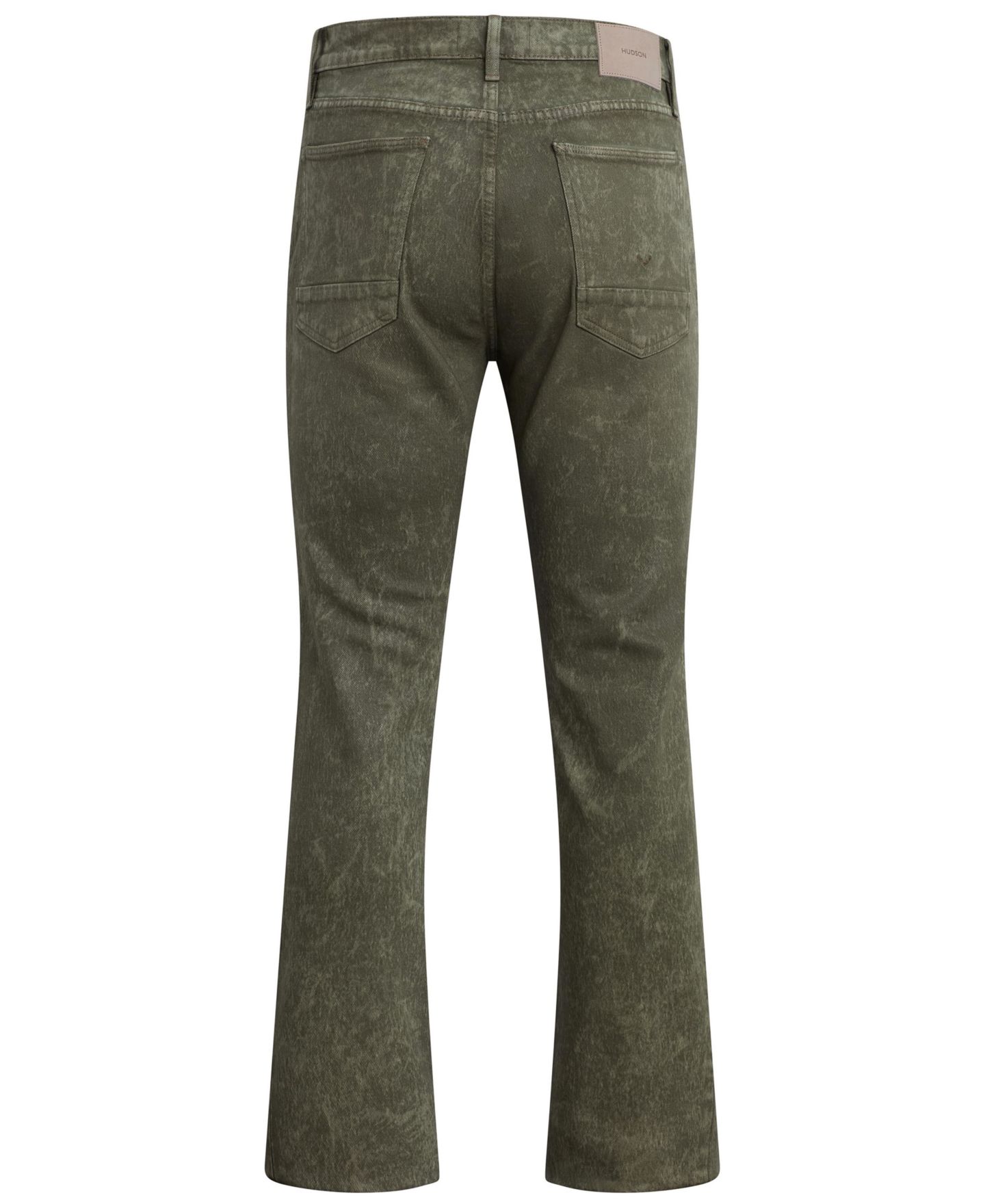 Мужские джинсы Hudson Jeans Walker Kick Flare Zip-Fly Slim-Fit, цвет: Оливковый — фото 5