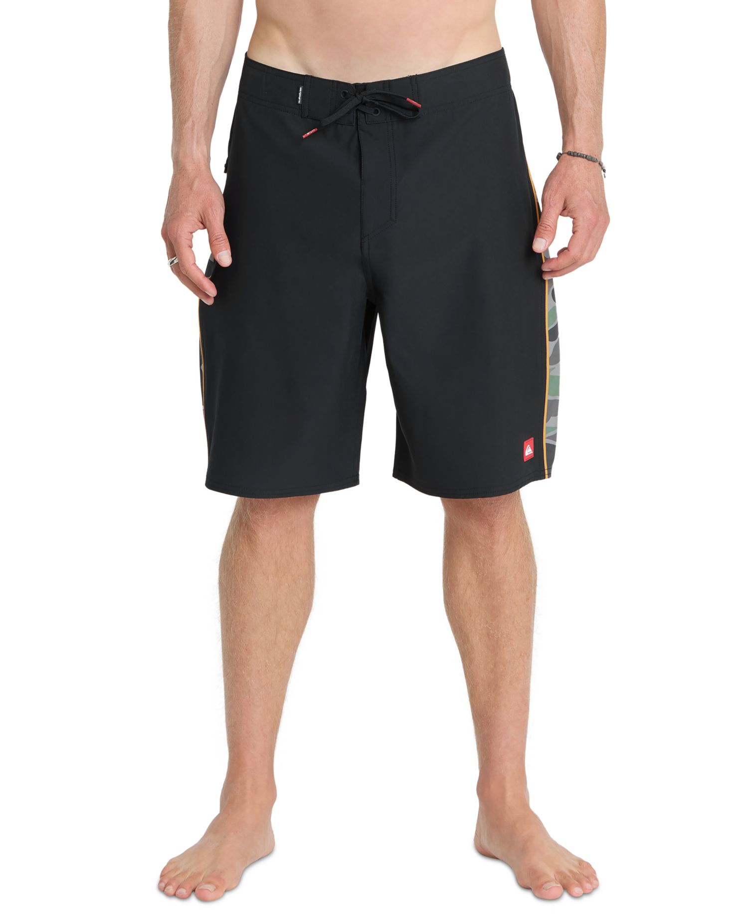 Men's Stretch Contrast Side Panel Swim Shorts