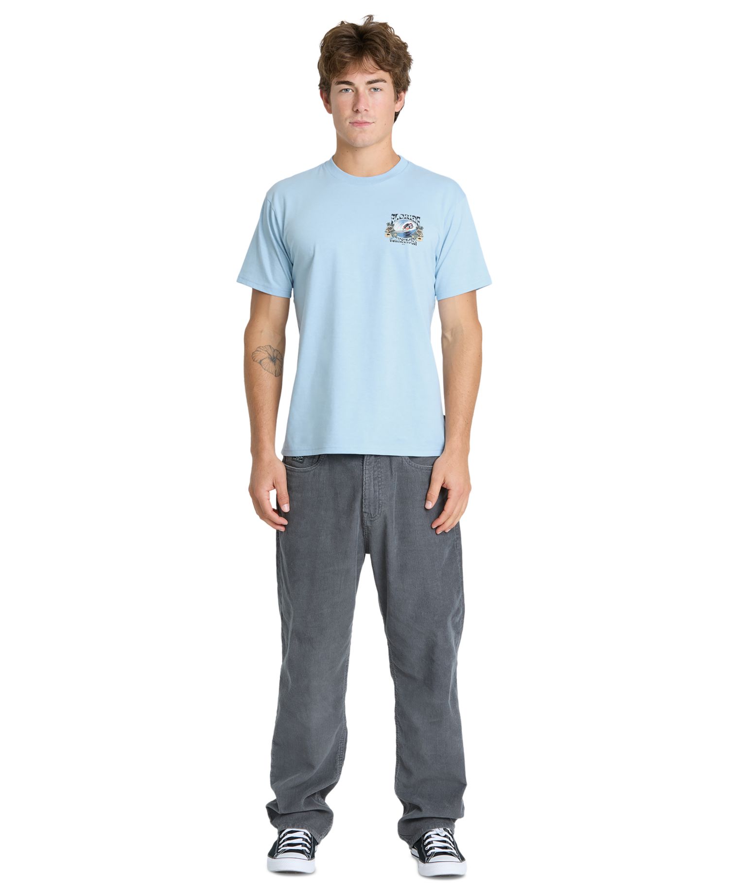 Men's Ringspun Cotton-Blend Crewneck T-Shirt