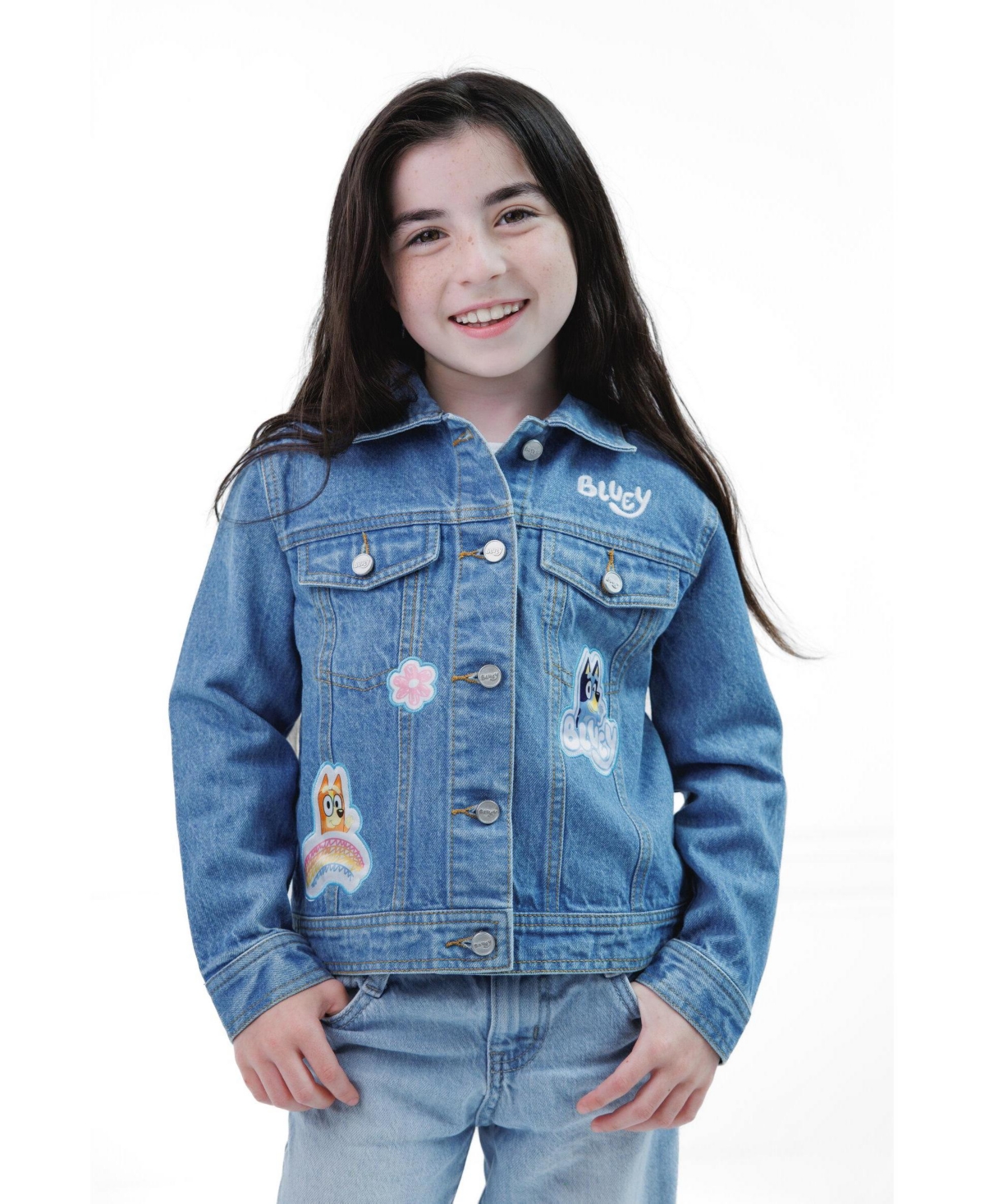 Bluey Girls' (6-12) Denim Jacket