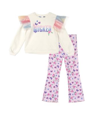 Toddler Girls (2T - 4T) 2-Piece Fleece Sweatshirt and Flare Leggings Set