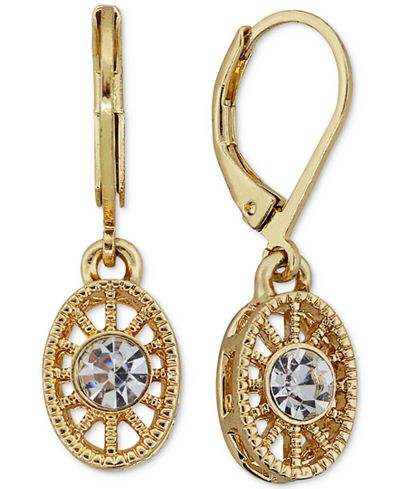 2028 Crystal Filigree Drop Earrings