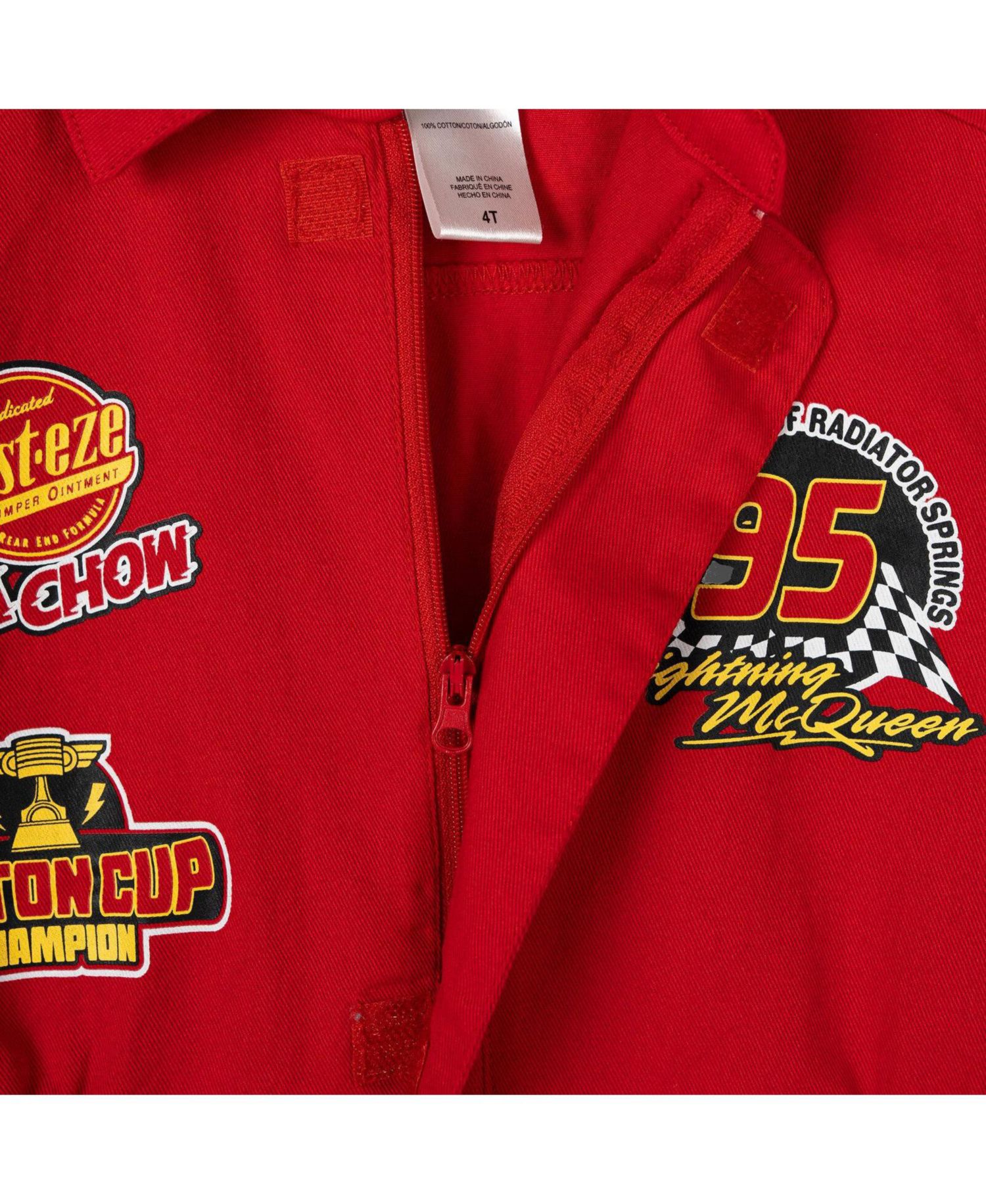 Lightning McQueen Boys'( 5 to 8 ) Racing Cosplay One Piece Coverall