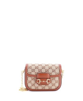 Mini Horsebit 1955 Shoulder Bag Crystal Embellished GG Canvas