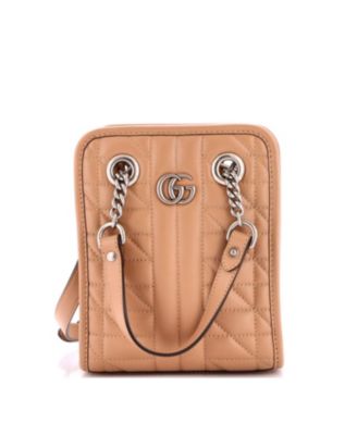 Mini GG Marmont Handle Crossbody Bag Matelasse Leather