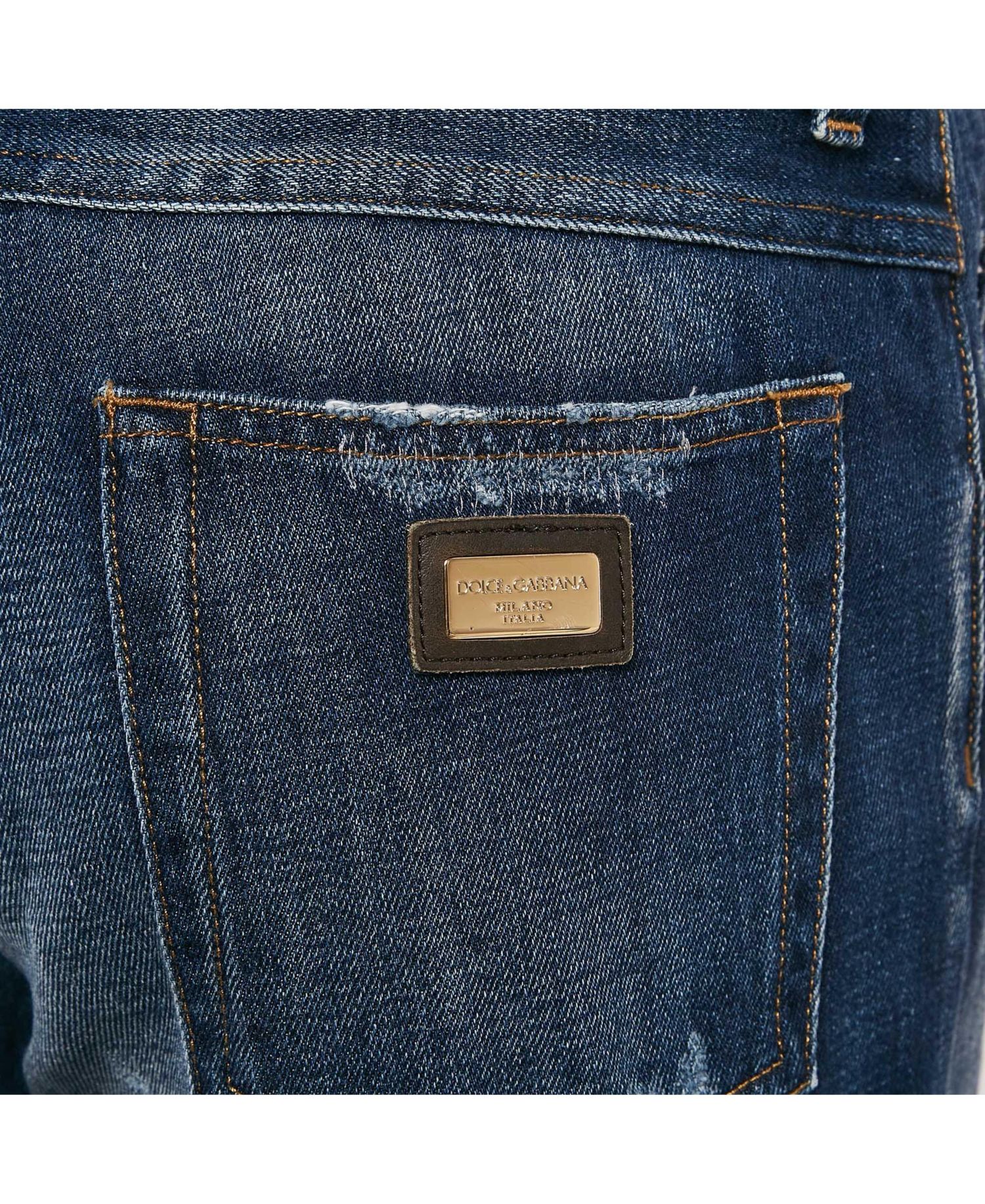 Men's Distressed Denim Jeans