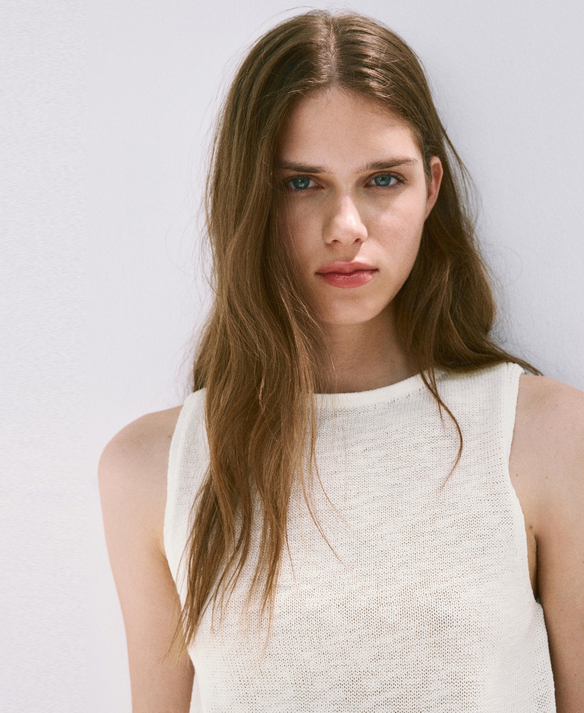 Mango Women's Lace Detail Knit Top