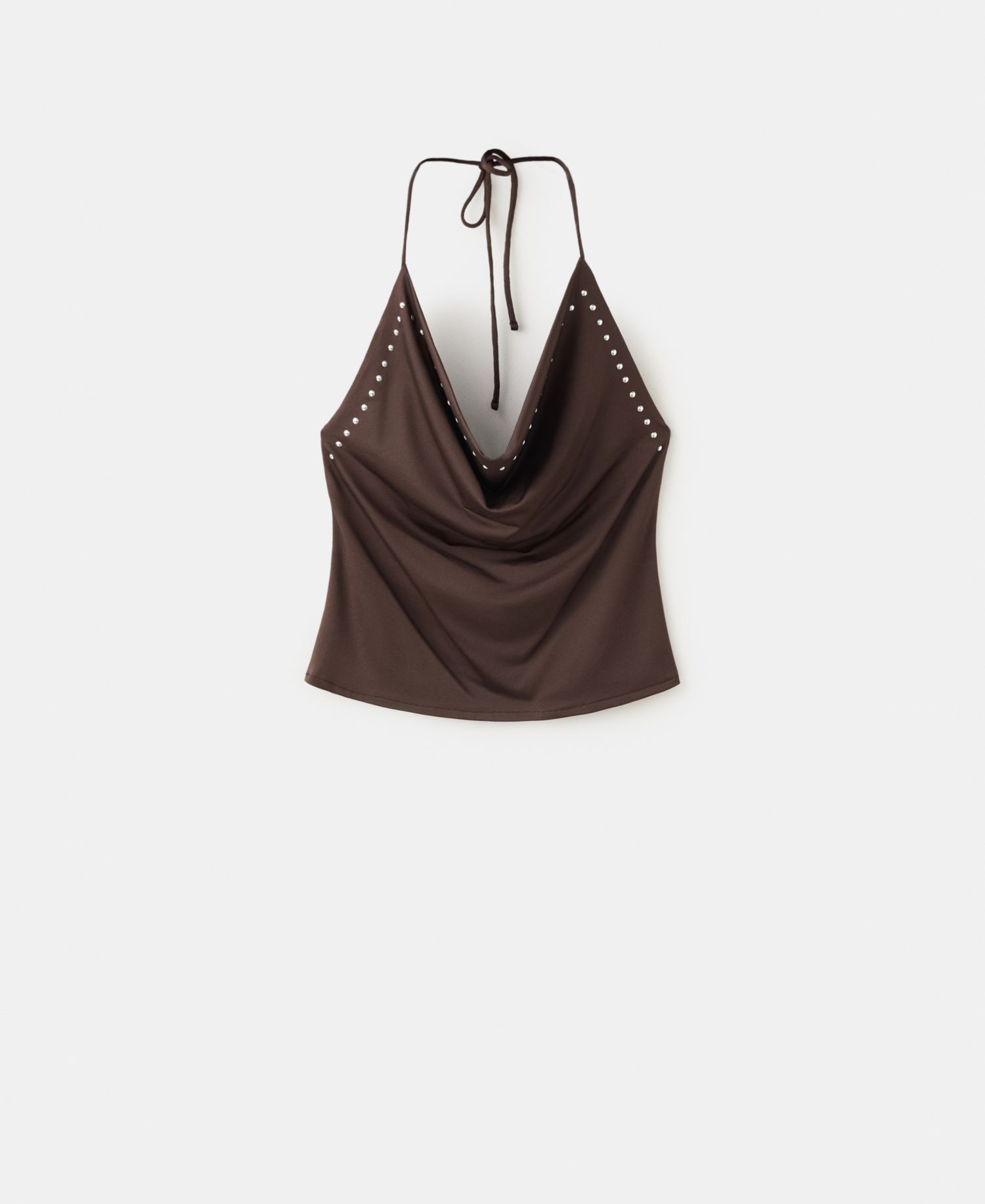 Women's Studded Halter Top