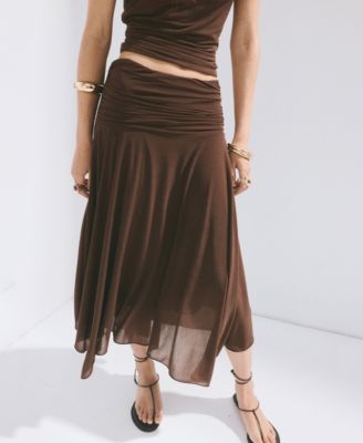 Women's Asymmetrical Chiffon Skirt
