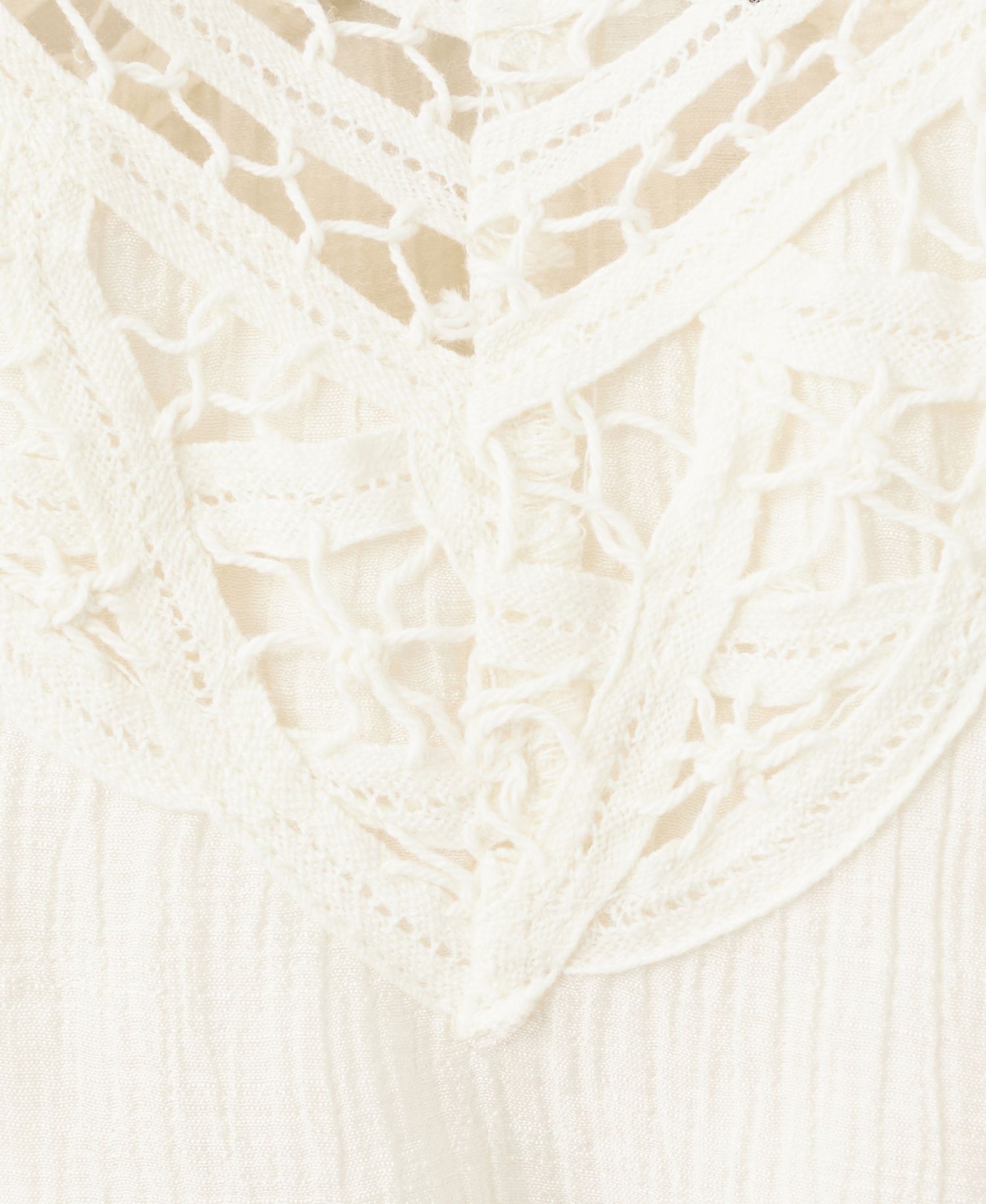 Women's Openwork Embroidery Crinkled Dress