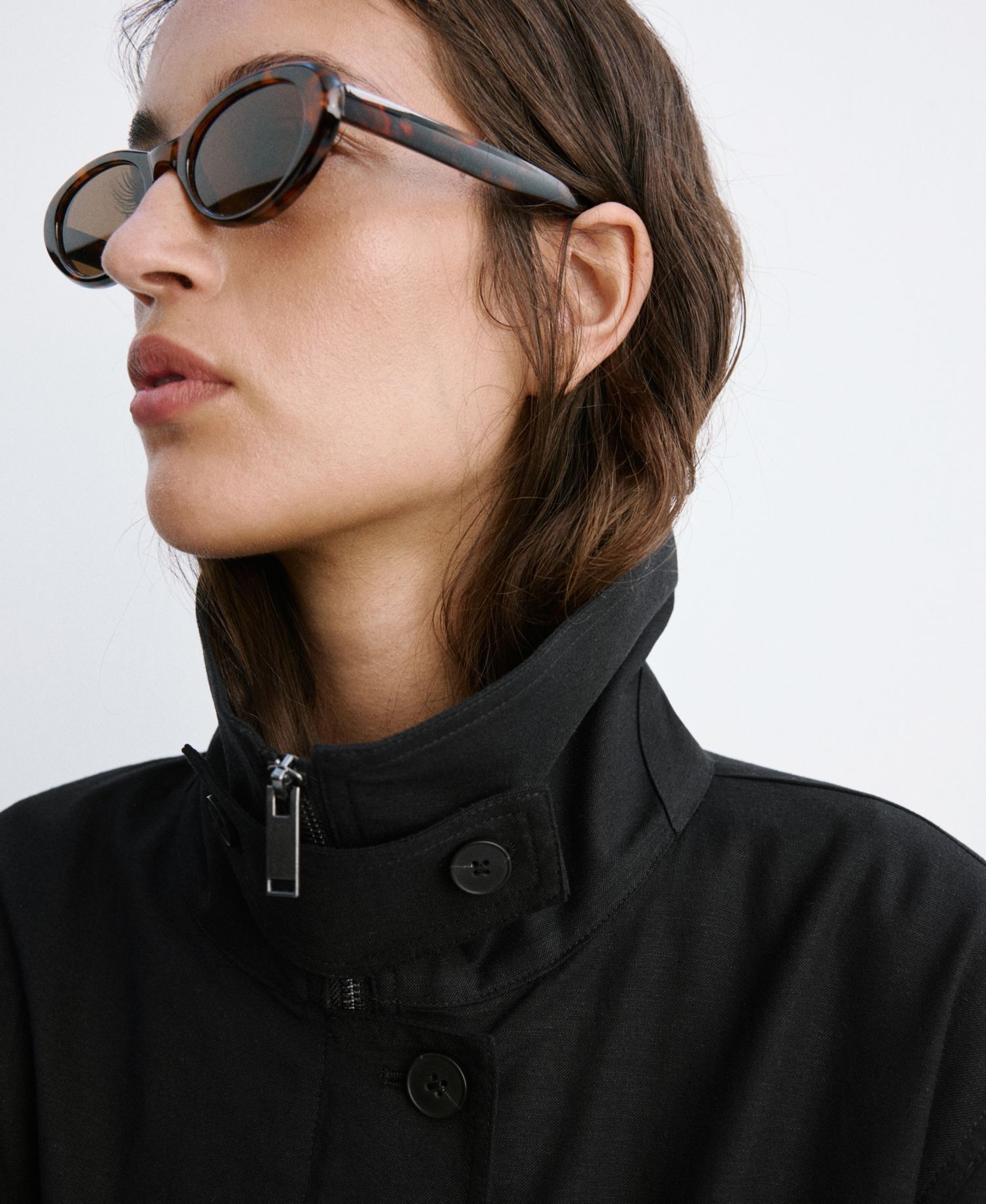 Women's Funnel-Neck Bomber Jacket