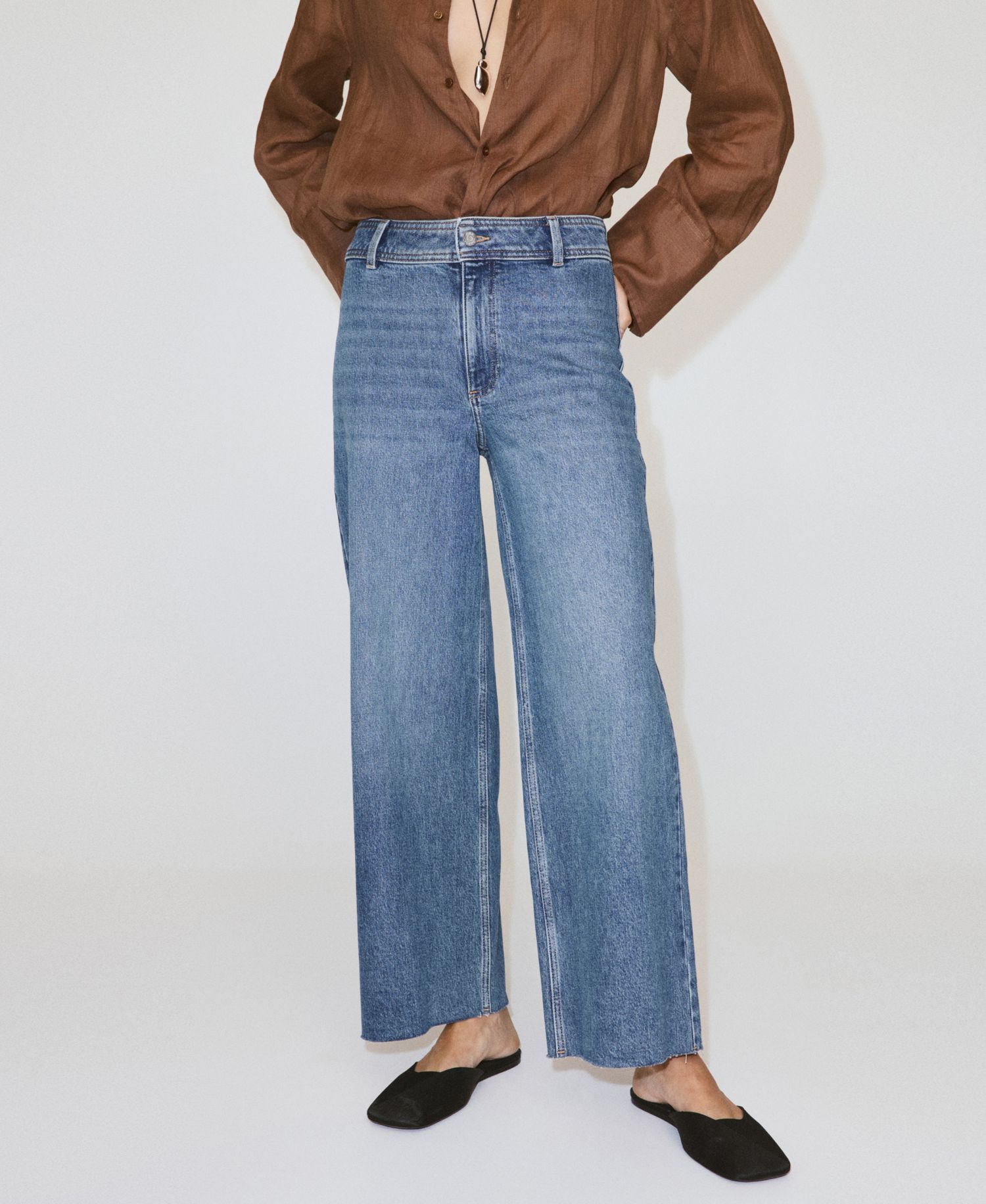 Women's Catherin Culotte High-Rise Jeans