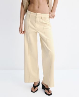 Women's Stitching High-Waisted Wide Leg Jeans
