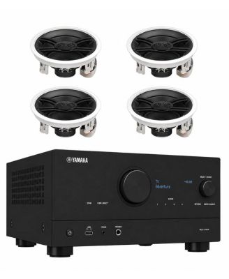 RX-V4A 5.2 AV Receiver with 4 In-Ceiling Speakers