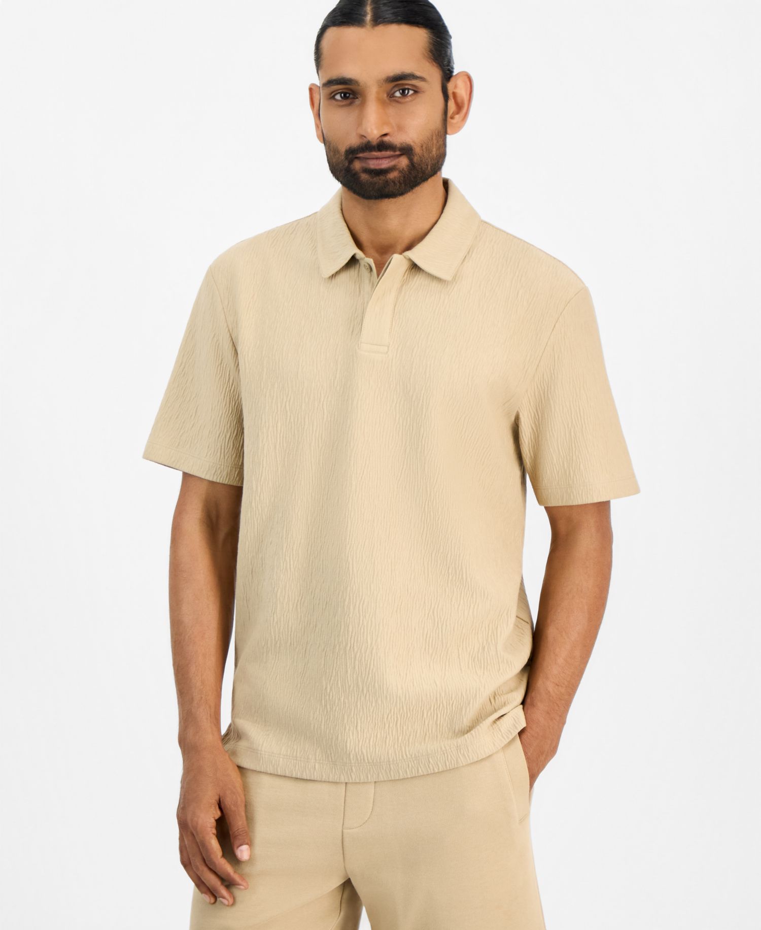 HUGO by Men's Denopolo Creased Interlock Classic Fit Polo Shirt
