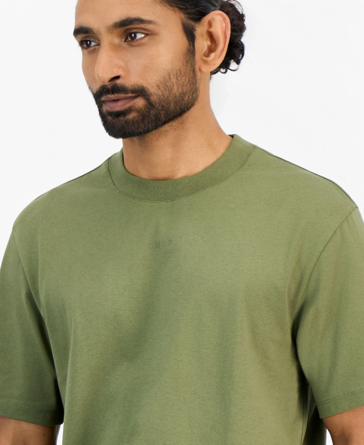 HUGO by Men's Dapolino Heavy Single Jersey Logo T-Shirt