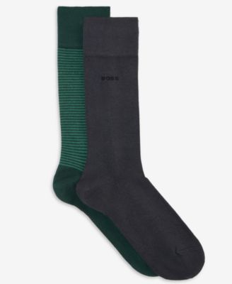 Men's Striped Crew Socks, 2-Pack