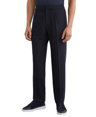 Men's Sidney Trouser Stripe Tapered Pleated Pants