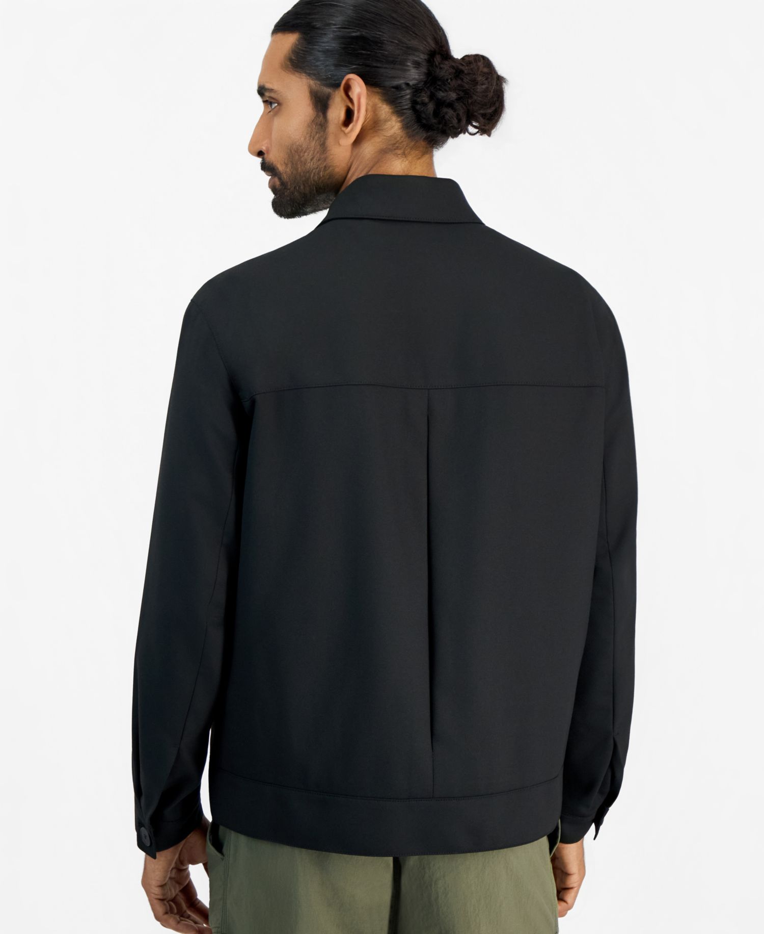 HUGO by Men's Juliano Slim-Fit Twill Pleated-Back Jacket