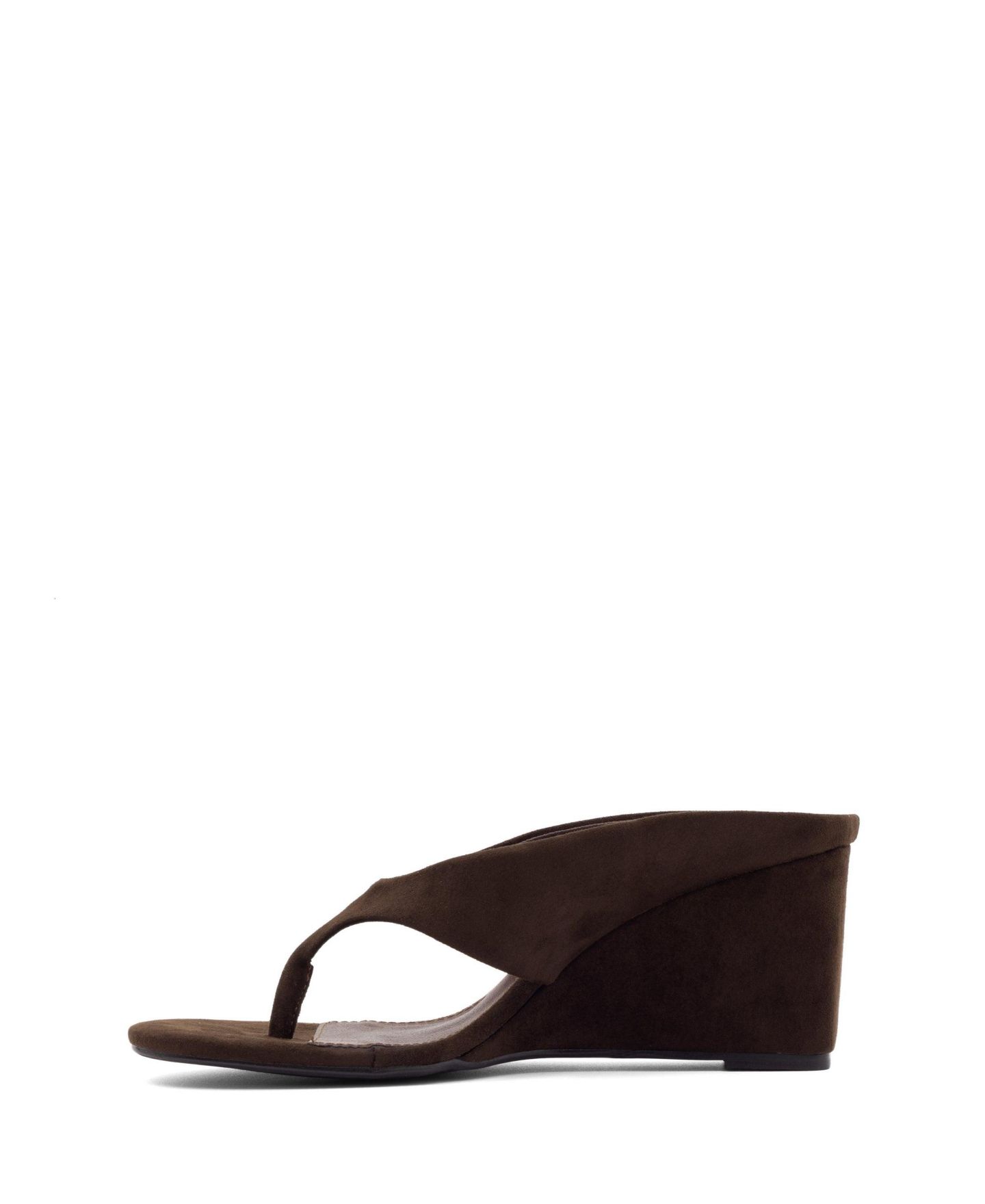 Женские туфли Therapy Australia Sera Round Toe Wedge Thong Heel, цвет: Шоколадный — фото 4