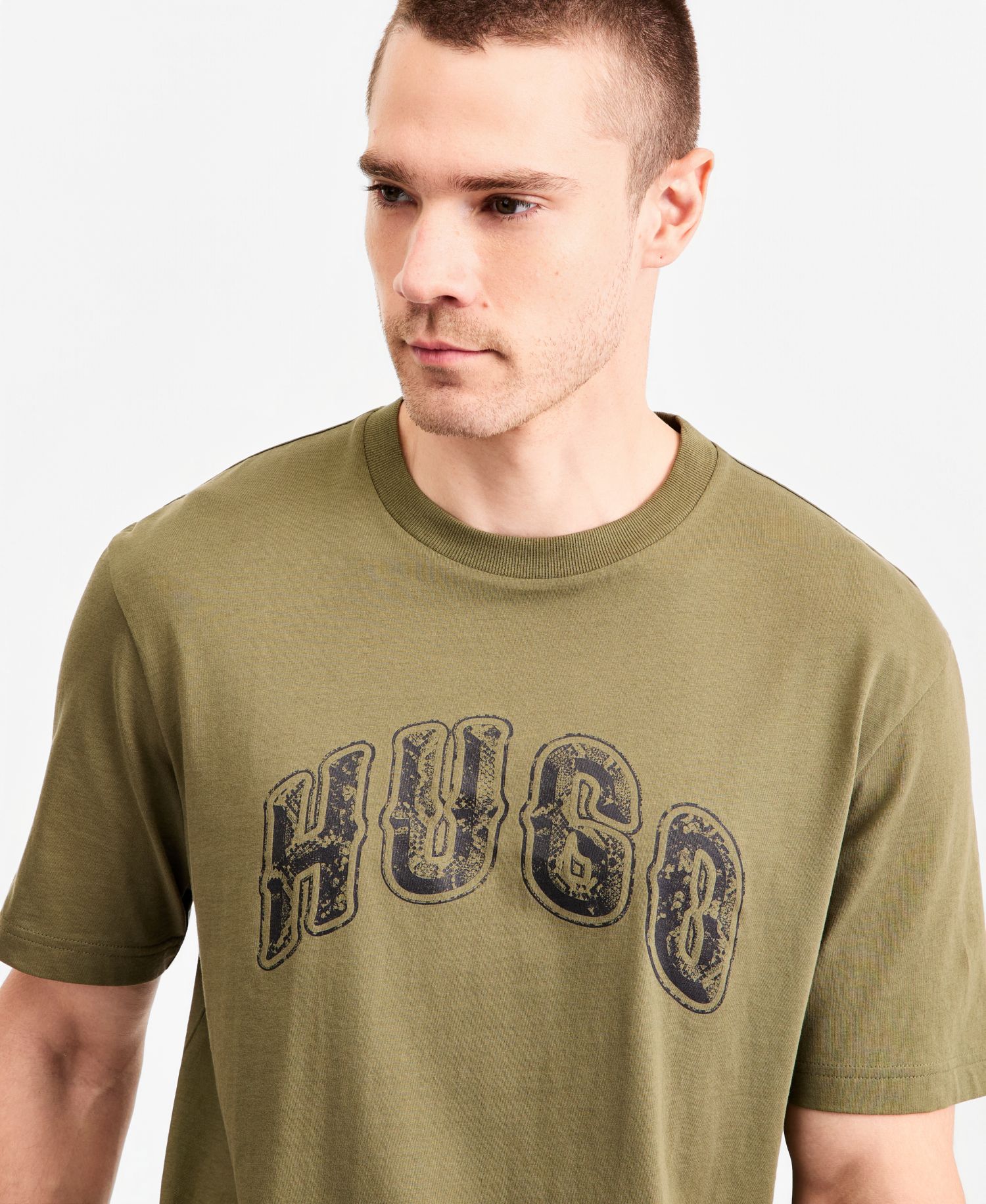 HUGO by Men's Nerpient Graphic Crewneck T-Shirt