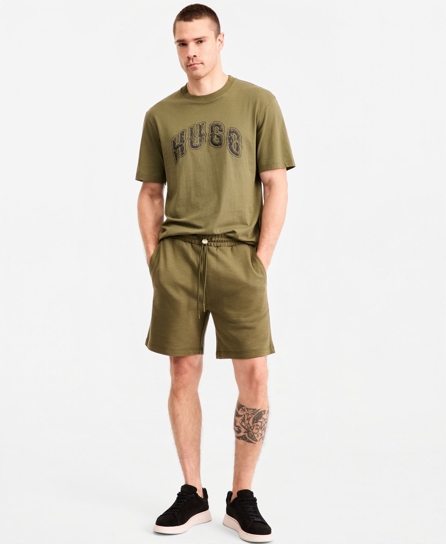 HUGO by Men's Nuca Pull-On Drawstring Shorts, 7.2" Inseam