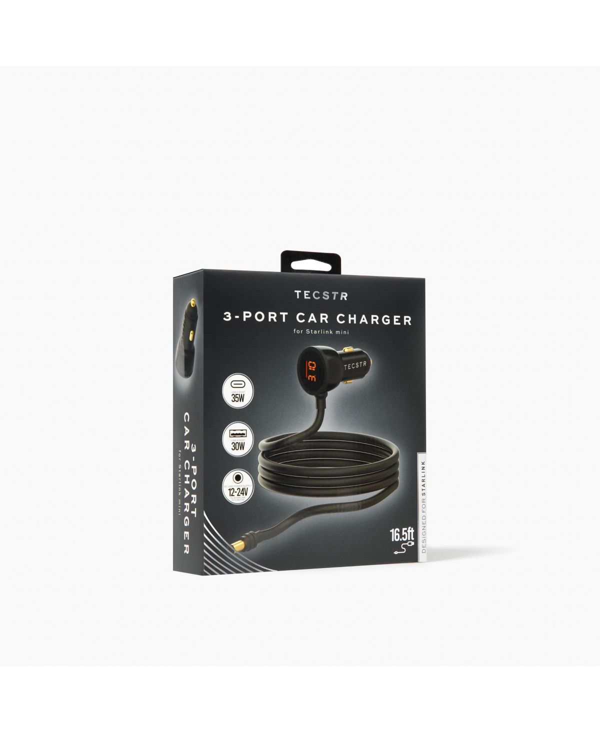 TECSTR Starlink Mini Car Charger 16.5 ft | by West Marine