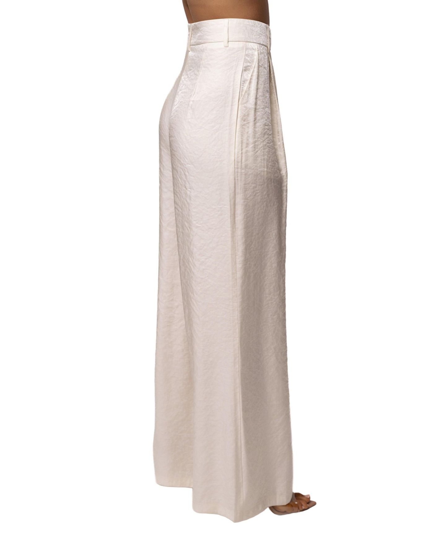 Женские брюки JLUXLABEL Monaco Wide Leg Pant, цвет: Слоновая кость — фото 2
