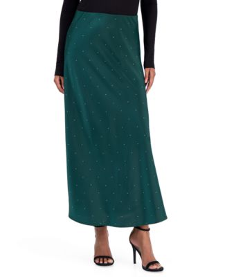 Petite High-Waisted Embellished Skirt