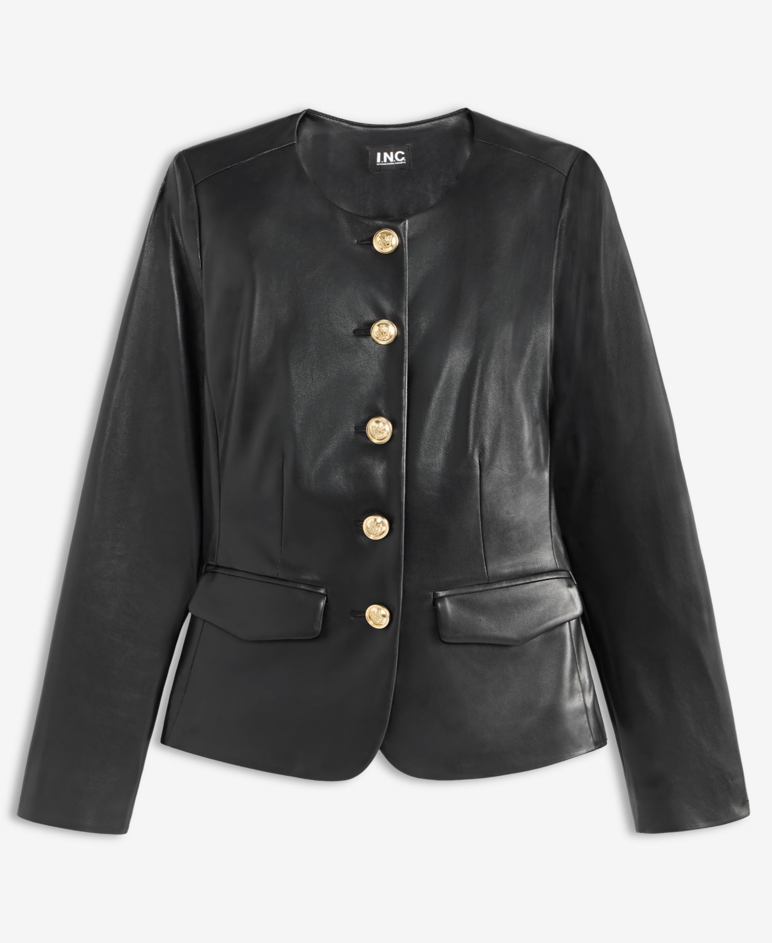Petite Parisian Ottoman Jacket with Gold-Tone Buttons