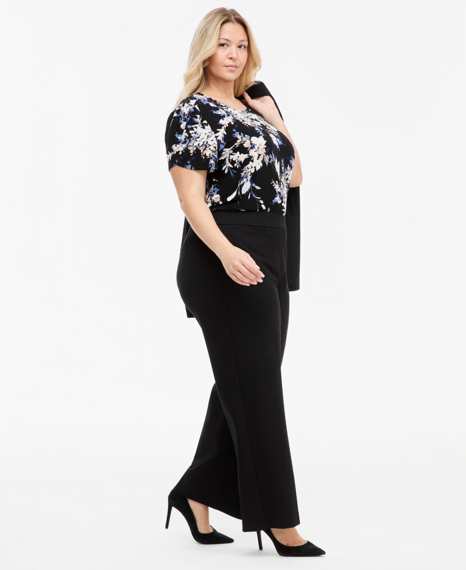 Plus Size Pull-On Wide-Leg Pants