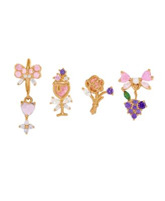 Crystal Ros&eacute; All Day Stud Earrings Set