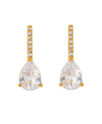Crystal Cape May Pear Stud Earrings