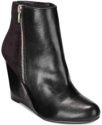 report wedge booties