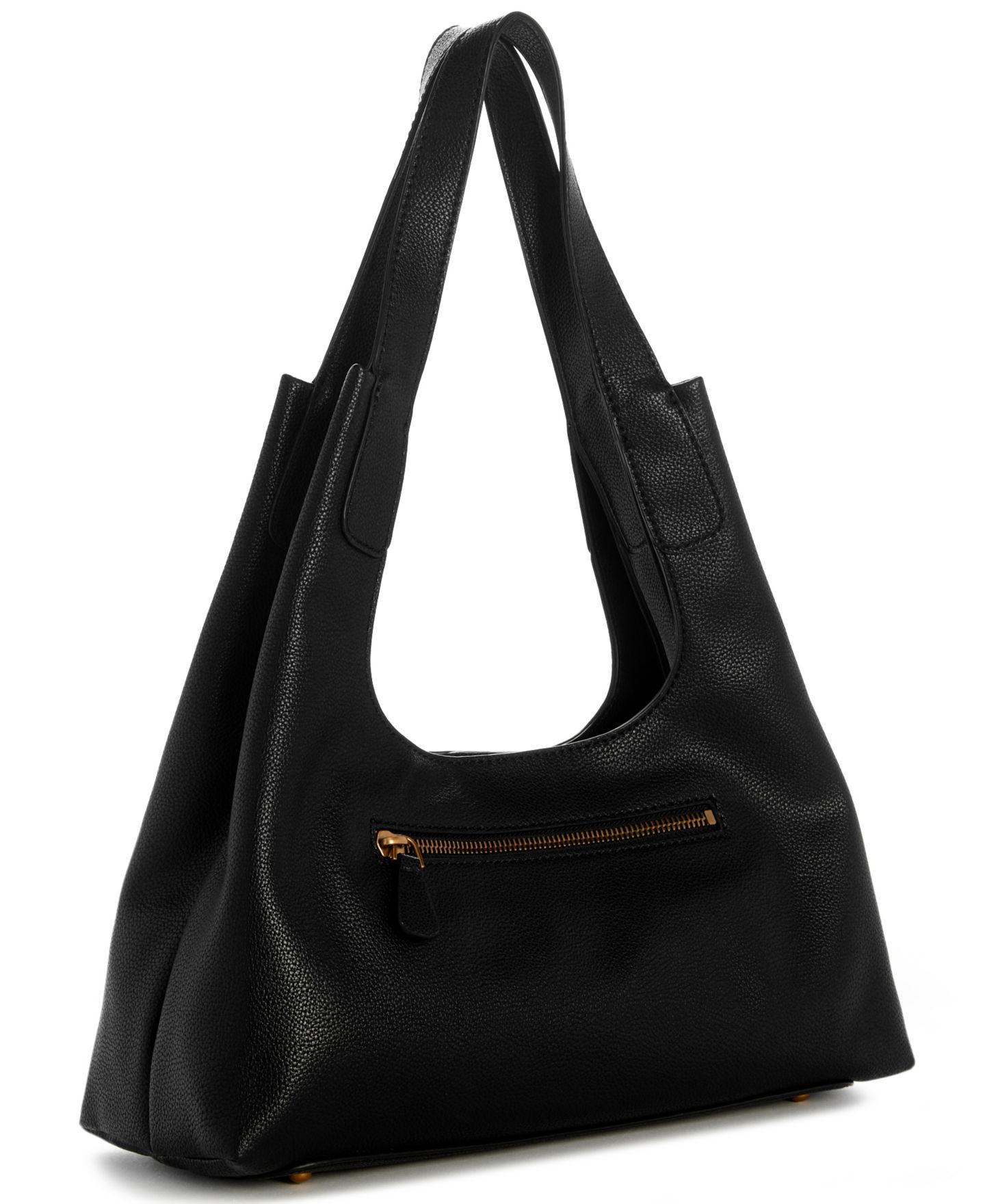 Женская сумка GUESS Sunset Medium Hobo Handbag, цвет: Чёрный — фото 2