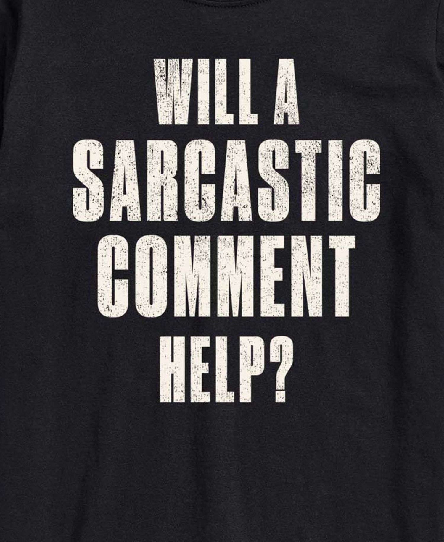 Men's Sarcastic Comment Help Short-Sleeve Graphic T-Shirt