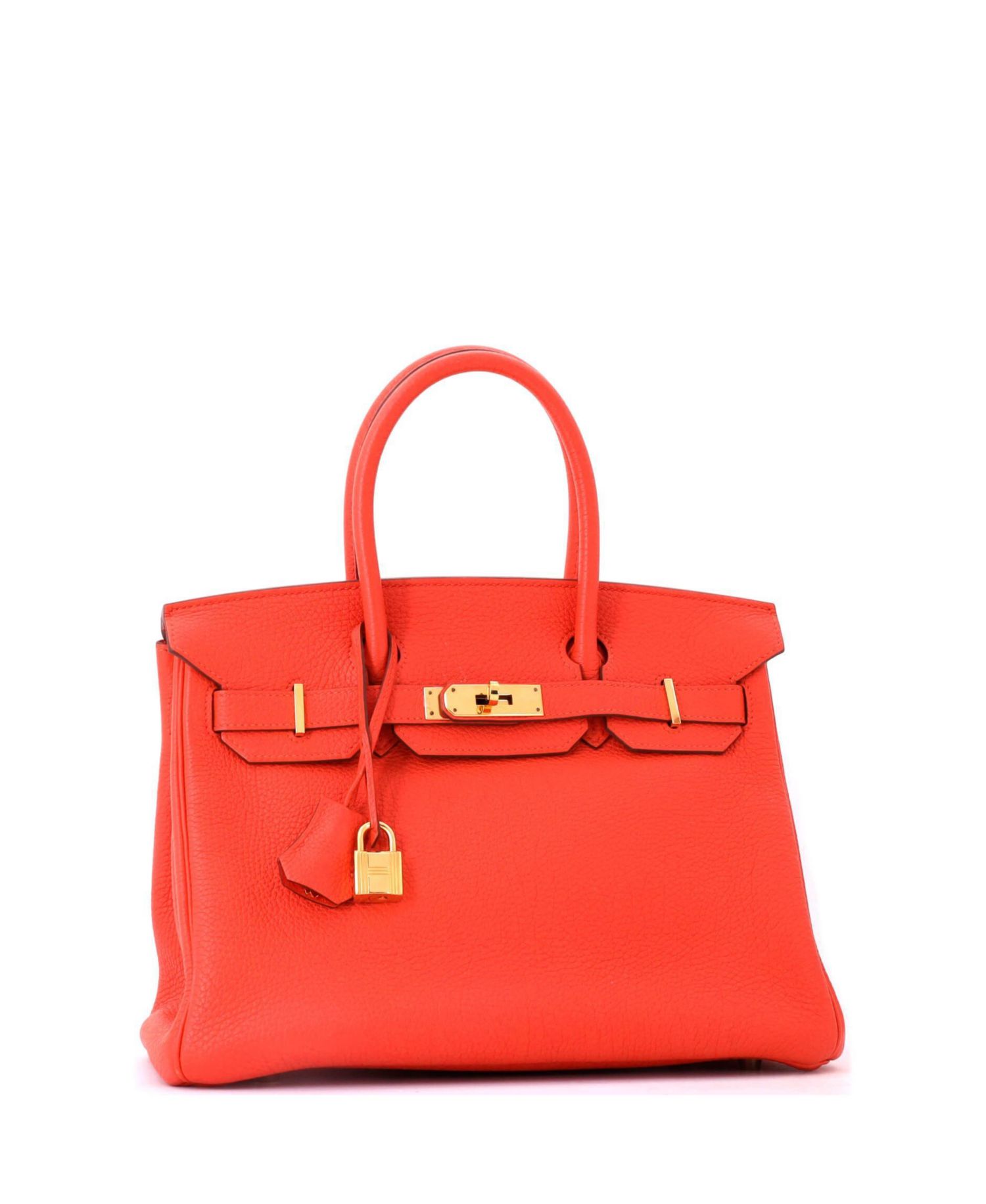 Birkin 30 Handbag Orange Togo with Gold Hardware