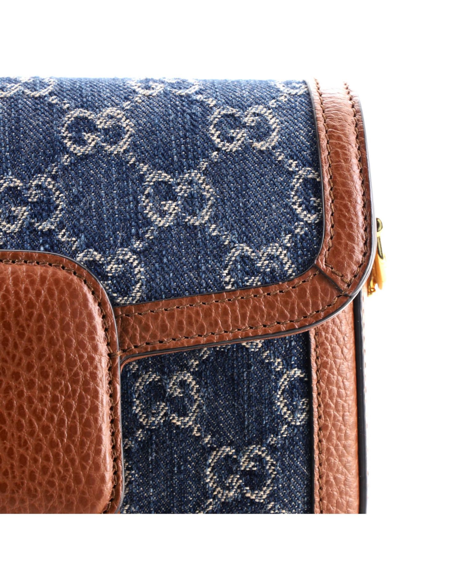Mini Horsebit 1955 Shoulder Bag GG Denim