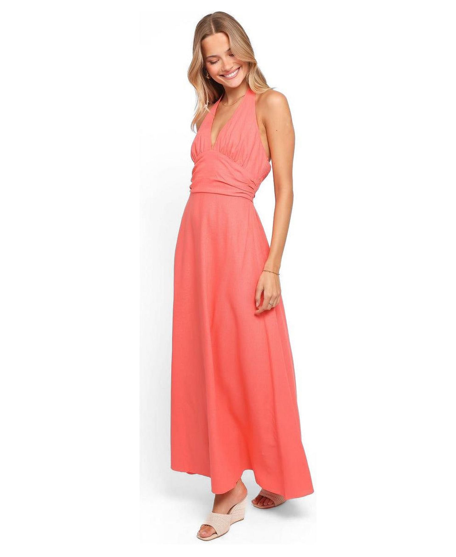 Women's Marie Halterneck Maxi Dress