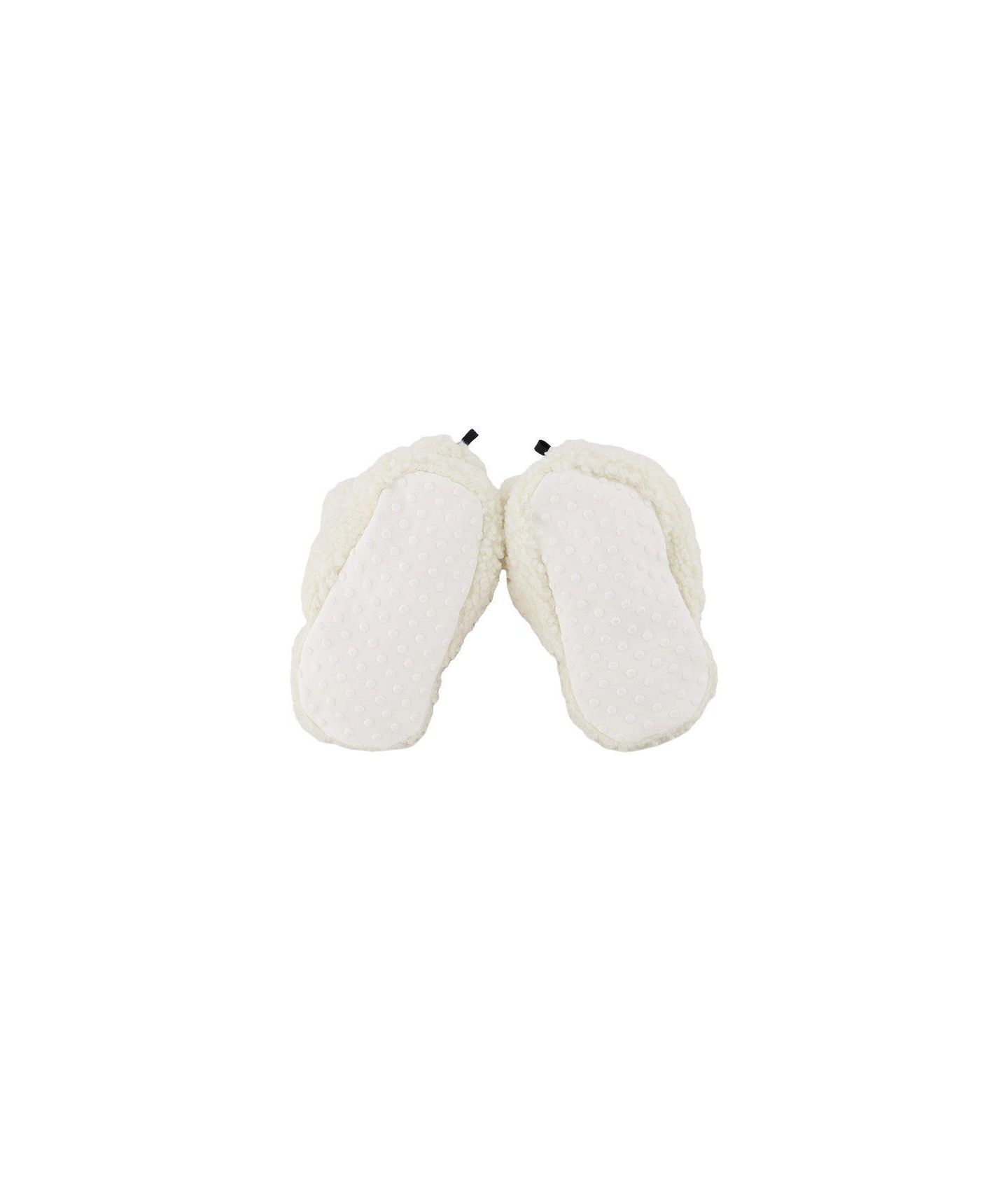 Тапочки Deux par Deux Unisex Sherpa Slippers months для мальчиков-малышей, цвет: Молочно-белый — фото 2