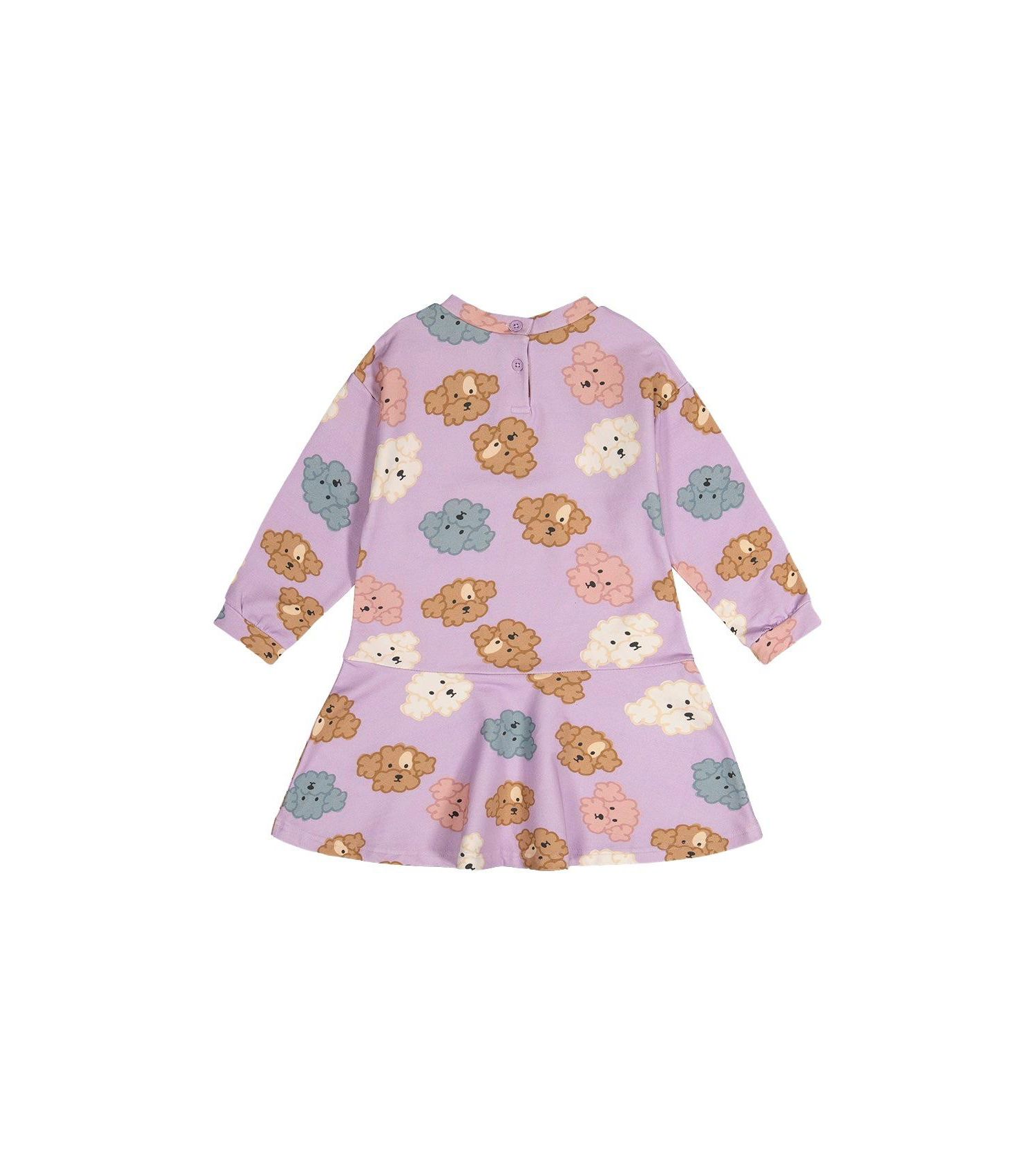 Big Girls (6- 12) French Terry Dress Poodle Print