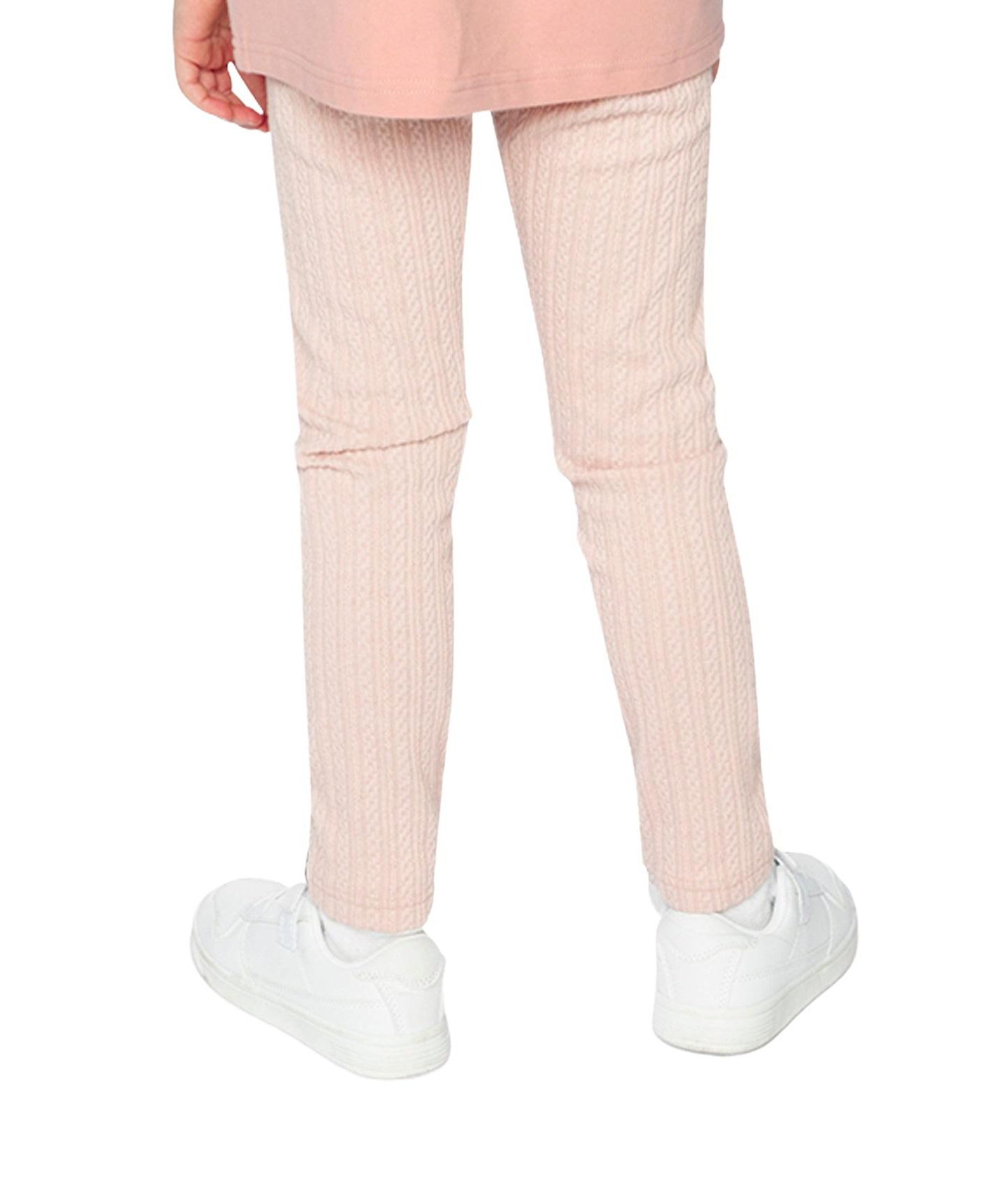 Леггинсы Deux par Deux Jacquard Leggings Pale Dusty для девочек, цвет: Бледный пыльный розовый — фото 4