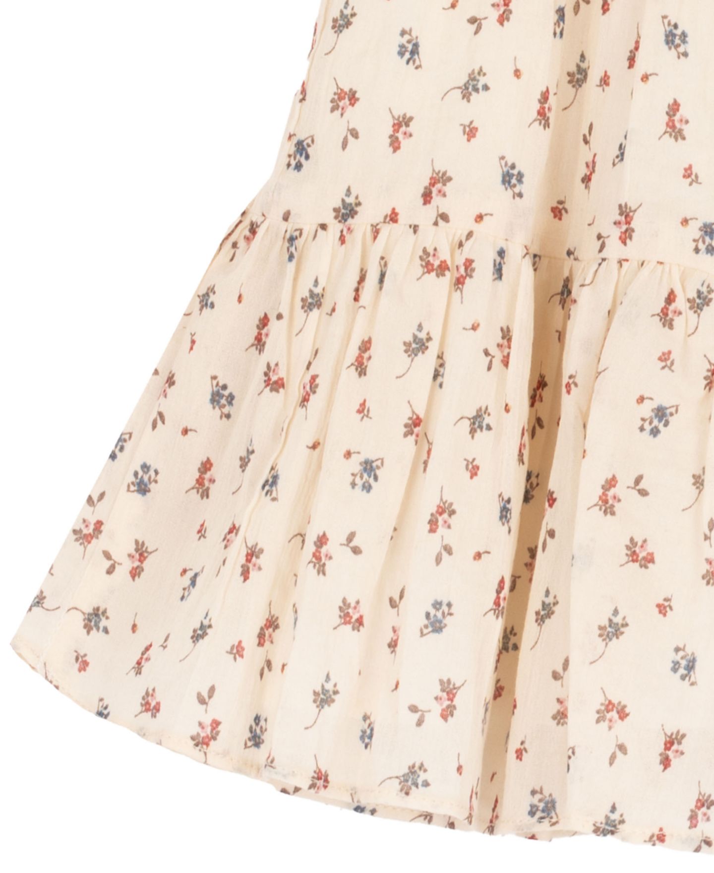 Платье Rare Editions Ditsy Floral Cotton Voile Dress для девочек-малышей, цвет: Слоновая кость — фото 4