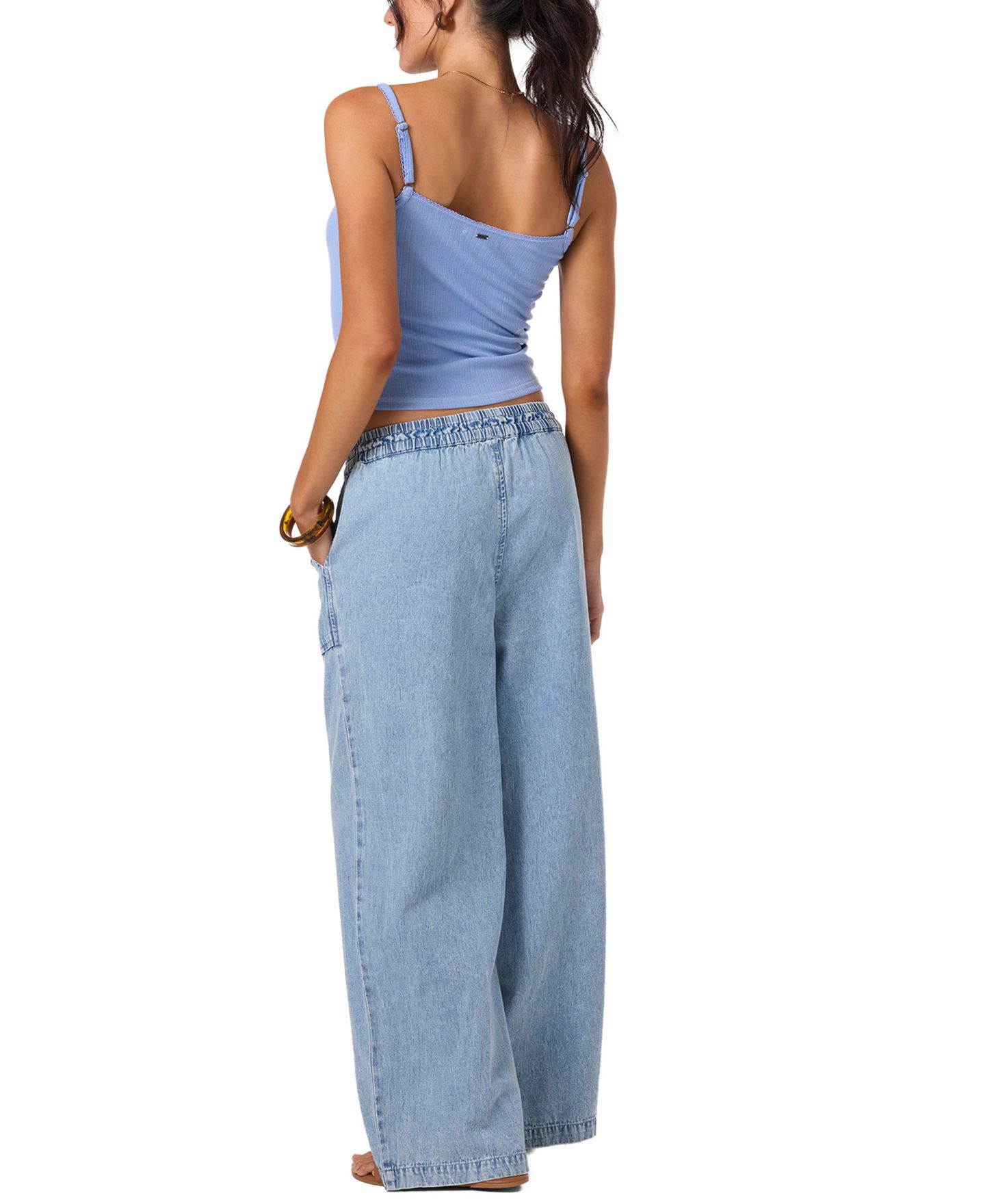Женские брюки O'Neill Sevie Pull-On Denim Pants, цвет: Drifter — фото 5