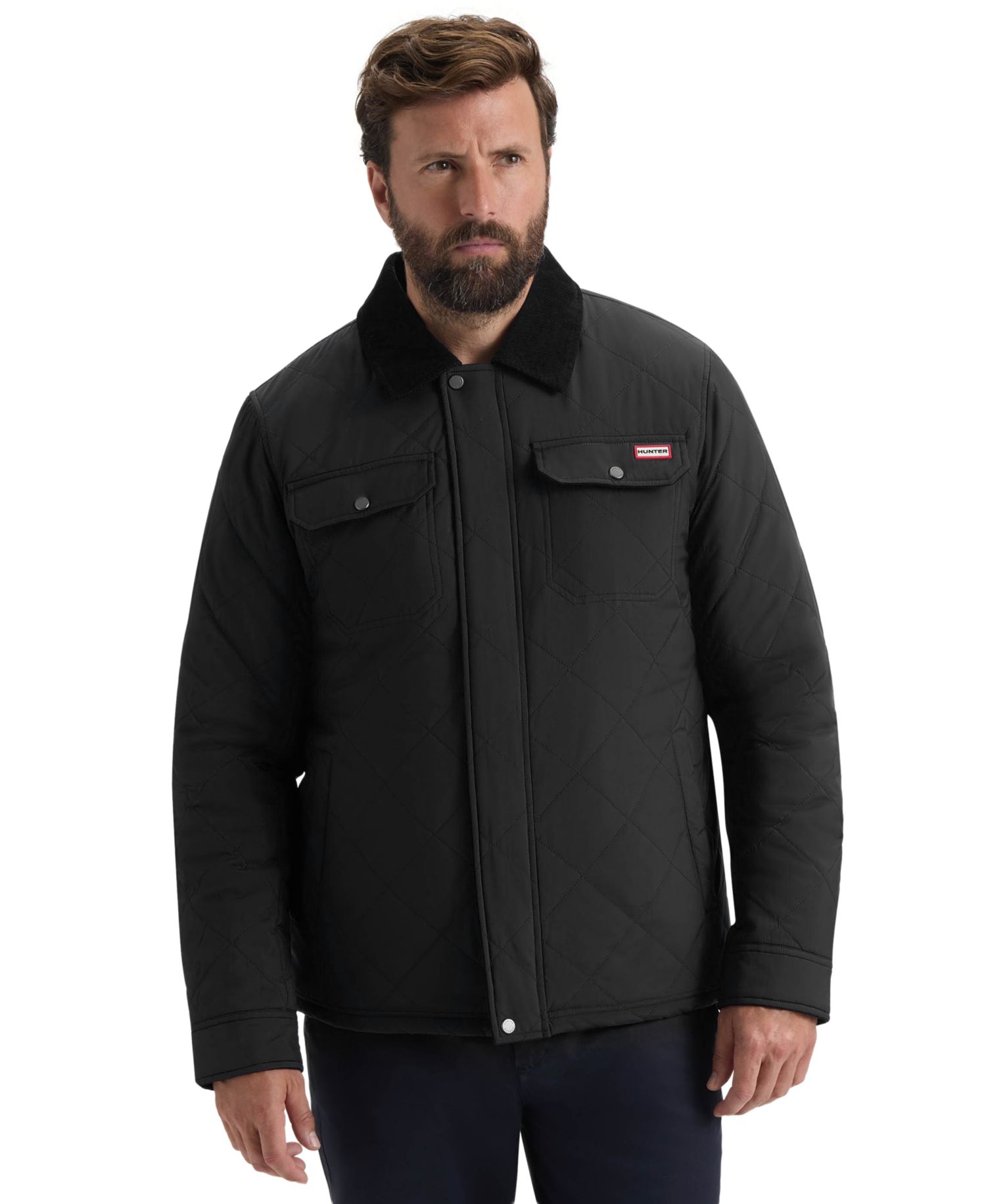 Men's Quilted Sherpa Long-Sleeve Jacket