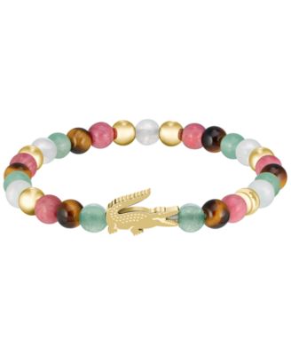 Gold-Plated Beads Crocodile Bracelet