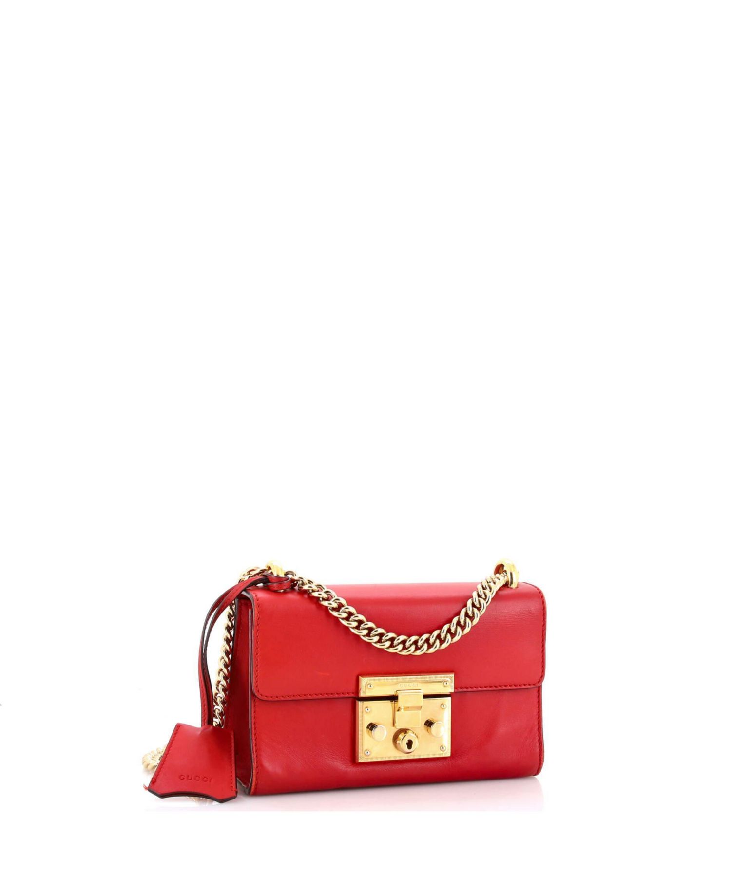 Small Padlock Shoulder Bag Leather