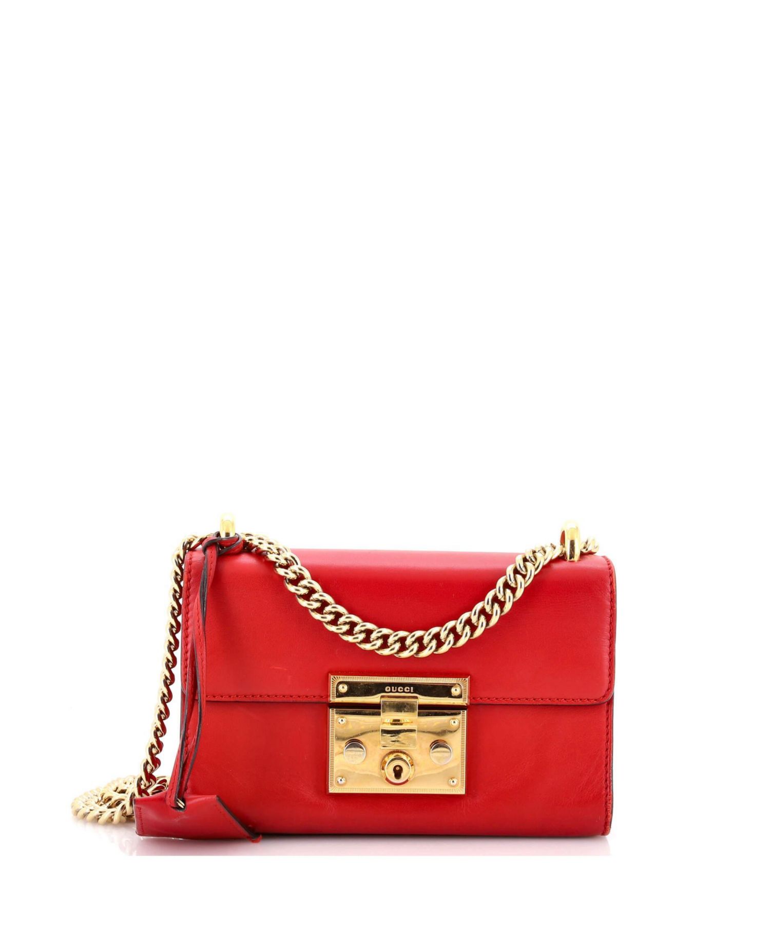Small Padlock Shoulder Bag Leather